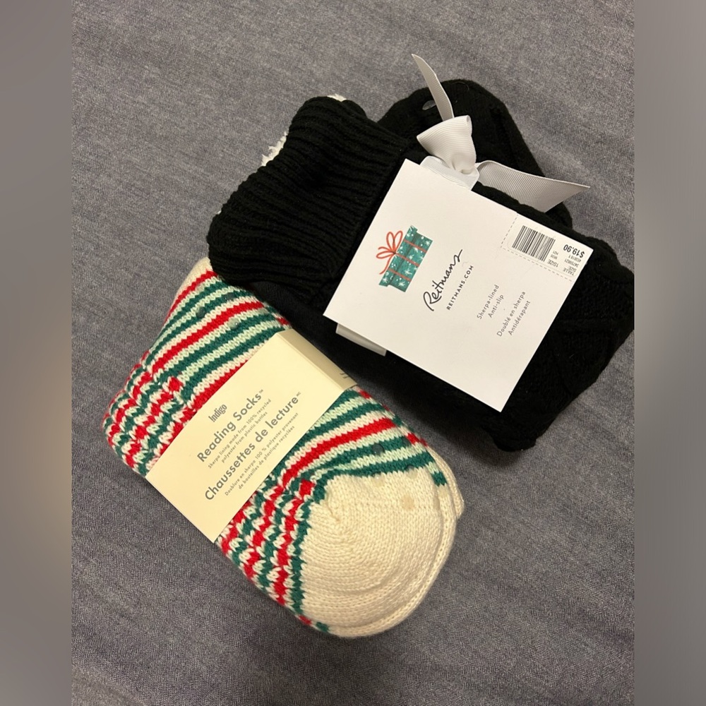 Cozy reading socks